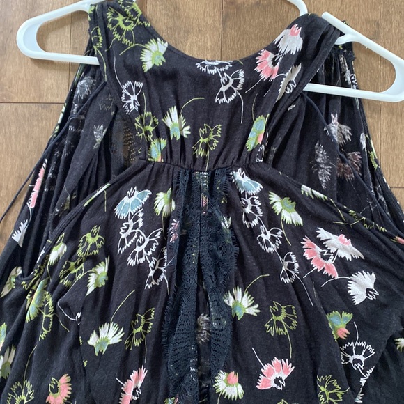 Free People Black Print Swing Tank Top - Picture 5 of 6